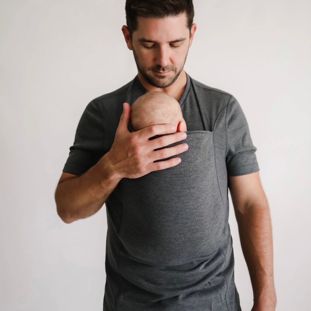 Men's Gray Short Sleeve Shirt